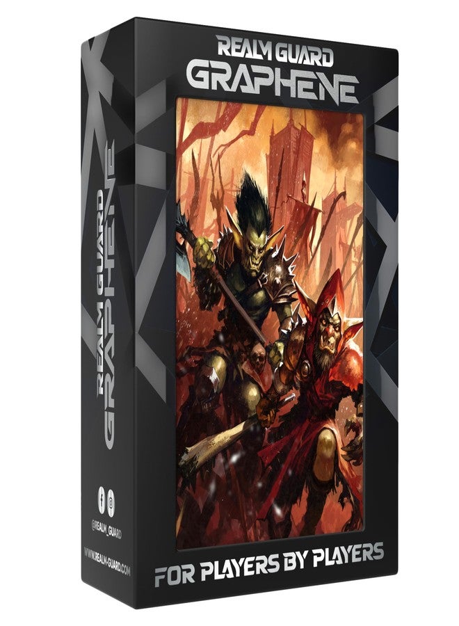 Realm Guard أغطية بطاقات اللعب الورقية من Realm Guard Graphene - 100 قطعة، ذات ملمس غير لامع (جيش العفاريت) - Image 2